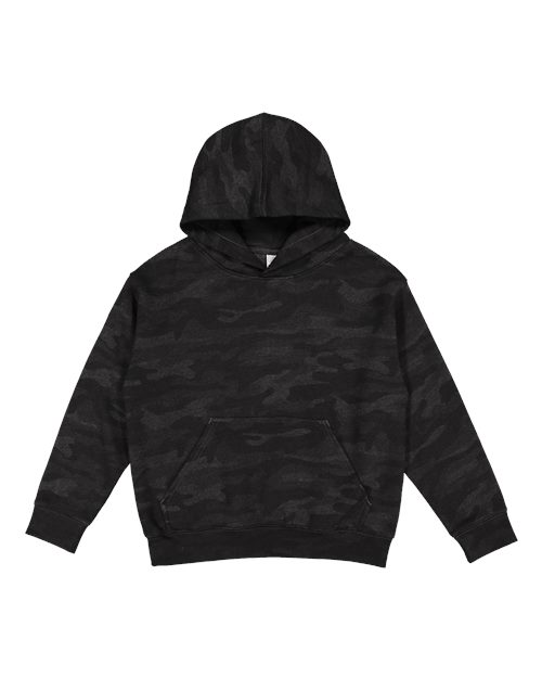 Youth Fleece Hoodie Sweatshirt - Storm Camo Front
