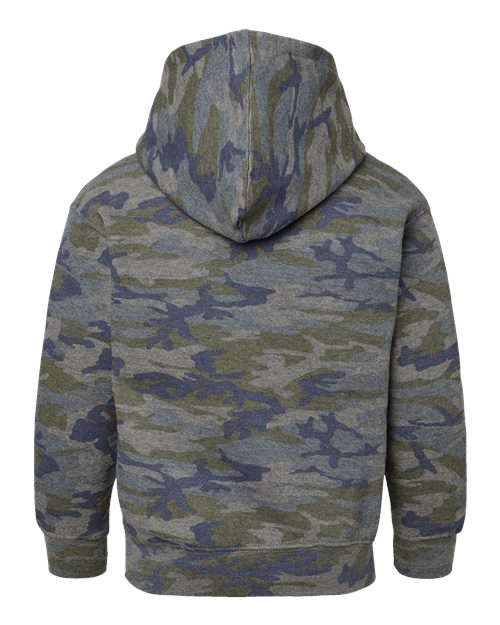 Youth Fleece Hoodie Sweatshirt - Vintage Camo Back