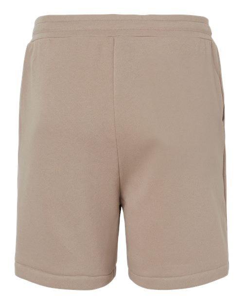 Unisex Sponge Fleece Shorts - Tan Back