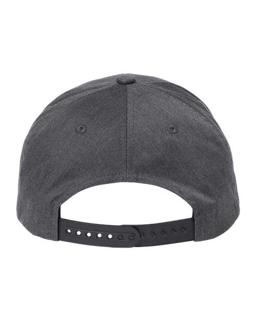 CVC Snapback Cap - Dark Heather Grey Back
