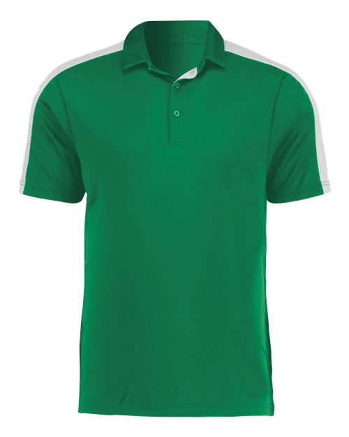 Men's Two-Tone Vital Polo - Kelly/ White Front