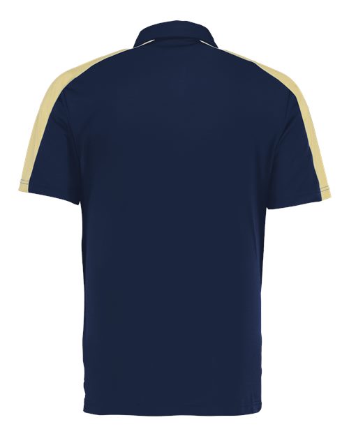 Men's Two-Tone Vital Polo - Navy/ Vegas Gold Back