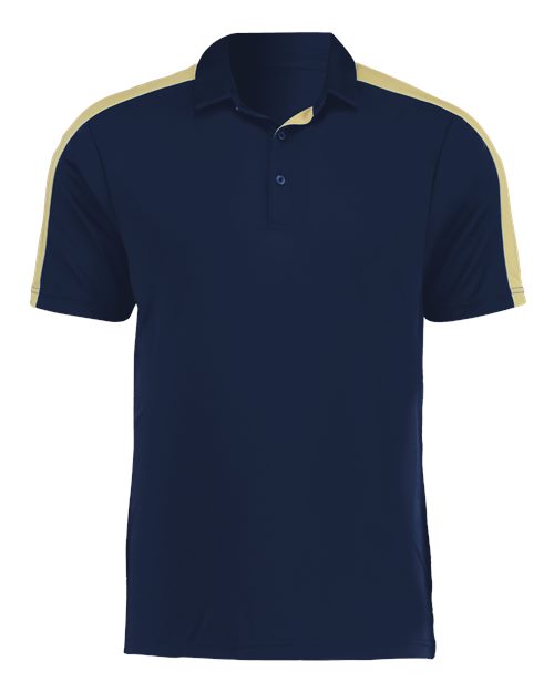 Men's Two-Tone Vital Polo - Navy/ Vegas Gold Front