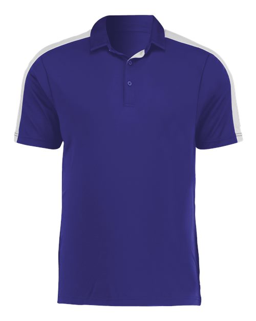 Men's Two-Tone Vital Polo - Purple/ White Front