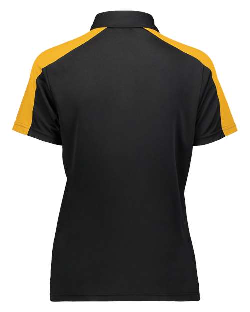 Women's Two-Tone Vital Polo - Black/ Gold Back