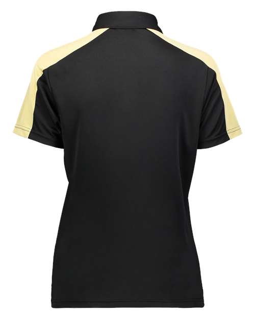 Women's Two-Tone Vital Polo - Black/ Vegas Gold Back