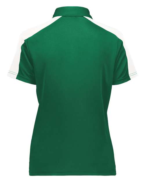 Women's Two-Tone Vital Polo - Dark Green/ White Back