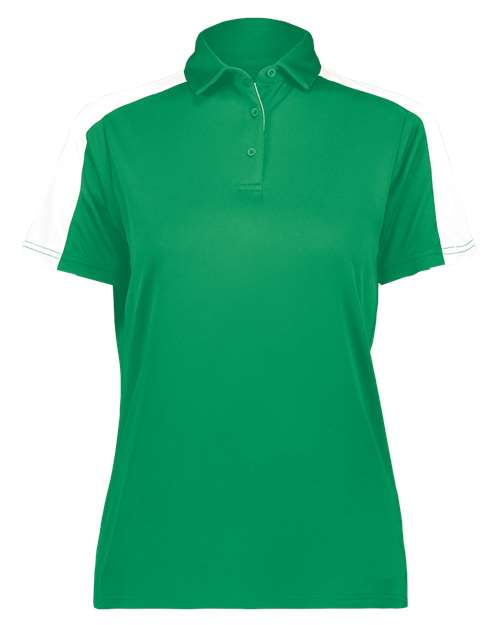 Women's Two-Tone Vital Polo - Kelly/ White Front