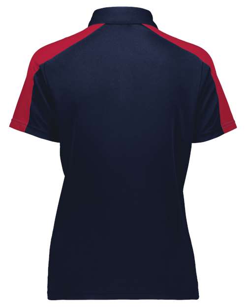 Women's Two-Tone Vital Polo - Navy/ Scarlet Back