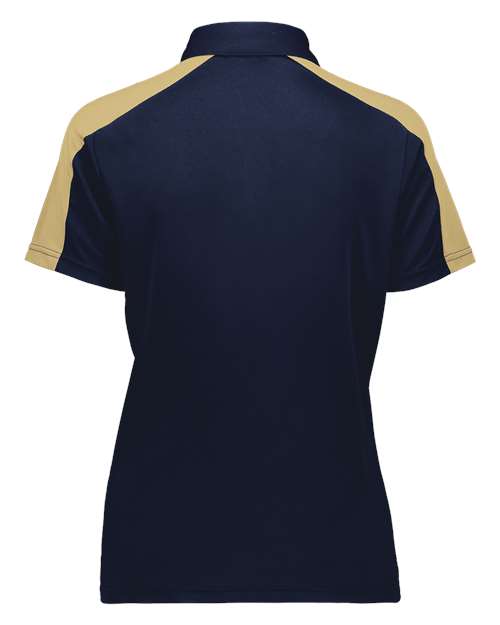Women's Two-Tone Vital Polo - Navy/ Vegas Gold Back