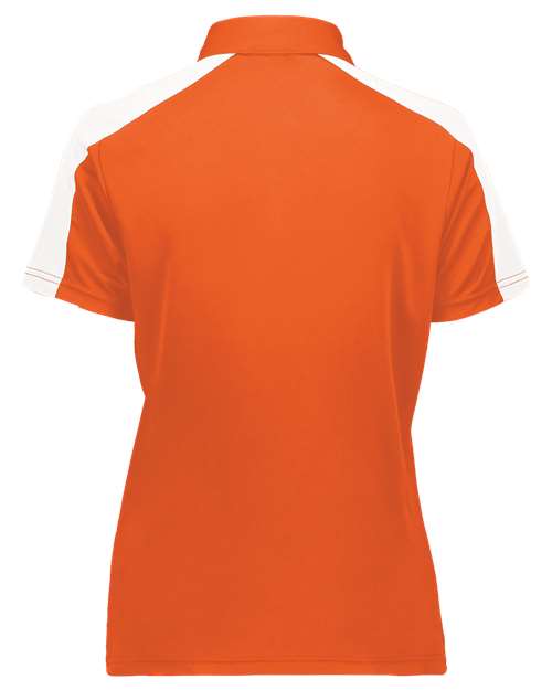 Women's Two-Tone Vital Polo - Orange/ White Back