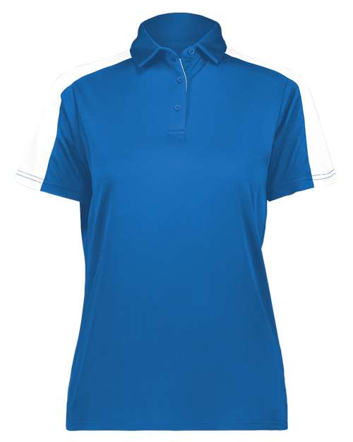 Women's Two-Tone Vital Polo - Royal/ White Front