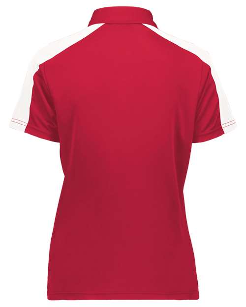 Women's Two-Tone Vital Polo - Scarlet/ White Back