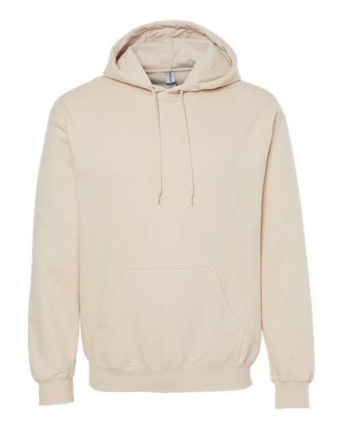 Gildan Unisex Softstyle® Midweight Hooded Sweatshirt - Sand Front