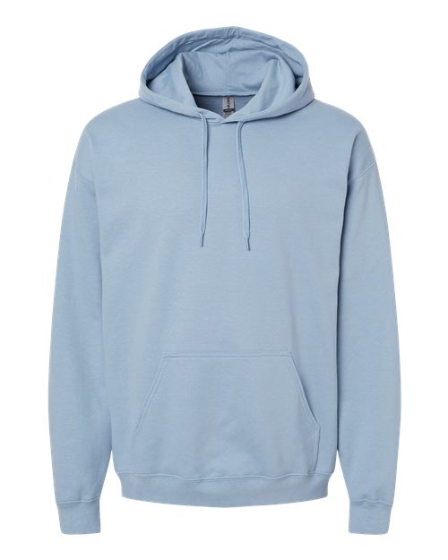 Gildan Unisex Softstyle® Midweight Hooded Sweatshirt - Stone Blue Front
