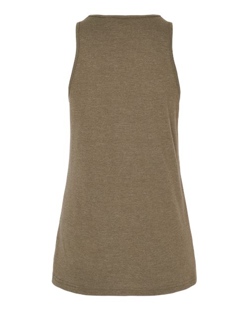 Women's CVC Tank - Heather Army Back