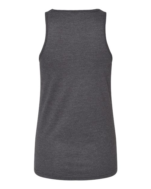 Women's CVC Tank - Heather Charcoal Back