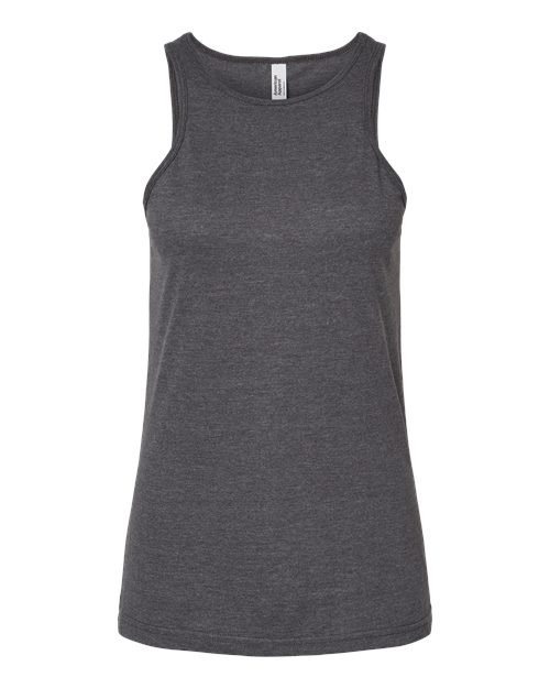 Women's CVC Tank - Heather Charcoal Front