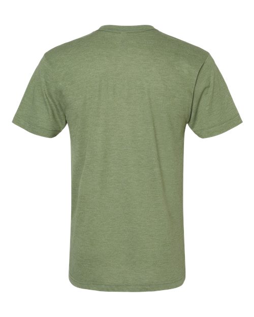 Unisex Triblend Track Tee - Tri-Olive Back