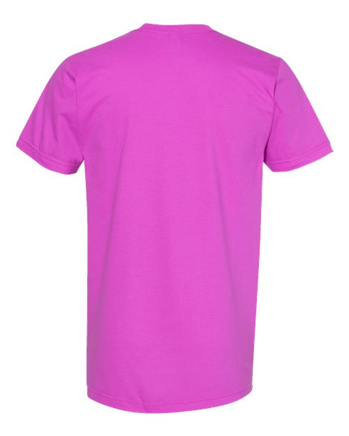 Unisex Fine Jersey Tee - Super Pink Back