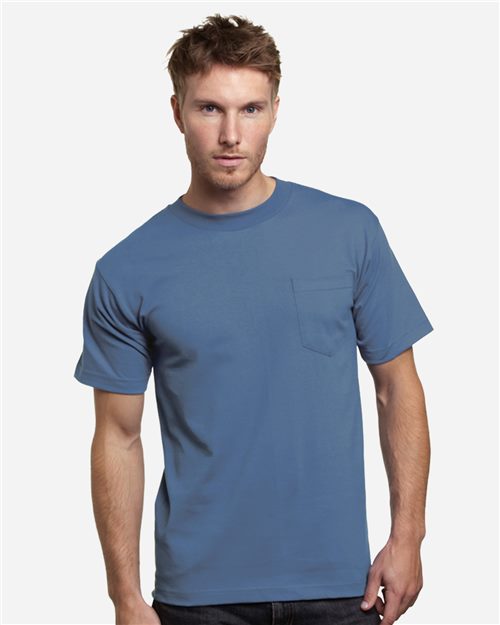 Unisex USA-Made Pocket T-Shirt - Chocolate Front