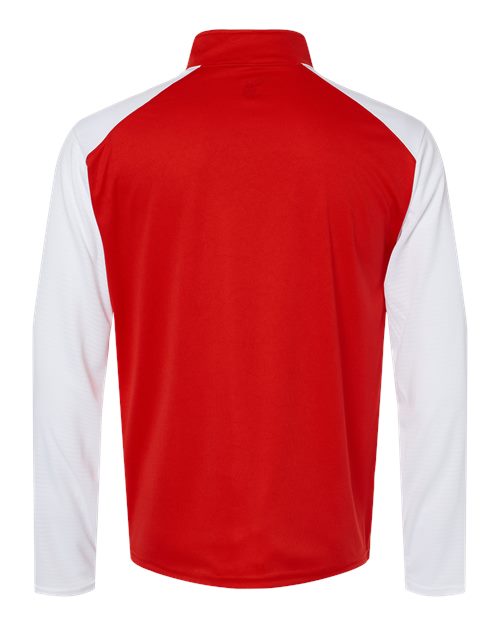Men's Breakout Quarter-Zip Pullover - Red/ White Back