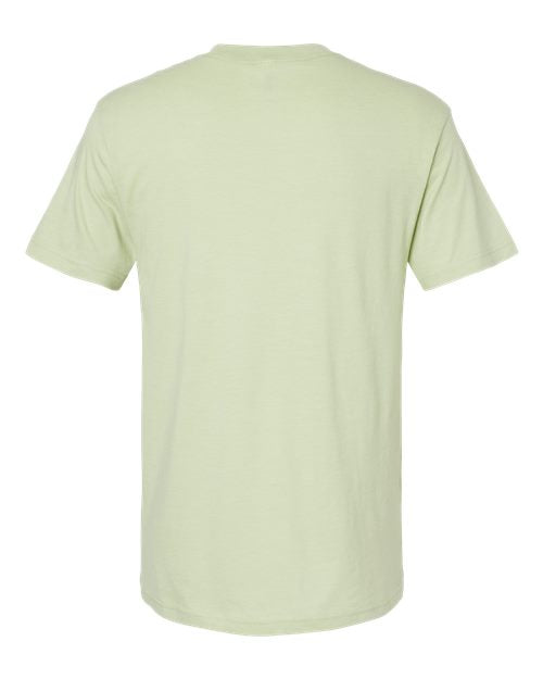 Unisex CVC Tee - Heather Cucumber Back