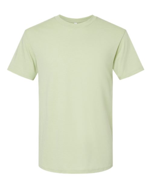 Unisex CVC Tee - Heather Cucumber Front