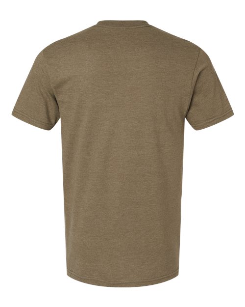Unisex CVC Tee - Heather Army Back