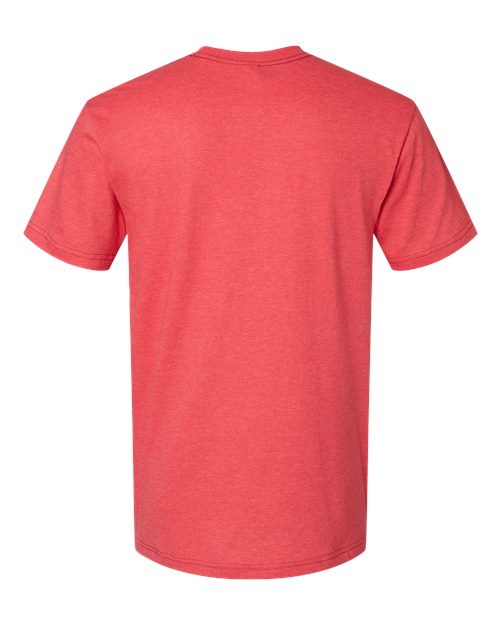 Unisex CVC Tee - Heather Red Back