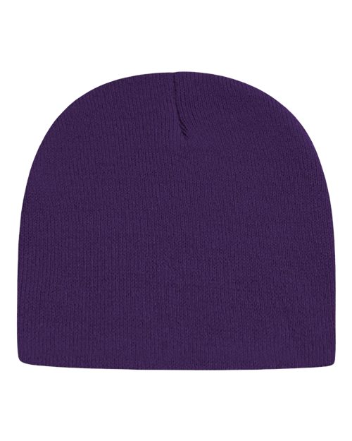 USA-Made 8 1/2" Beanie - Purple Back