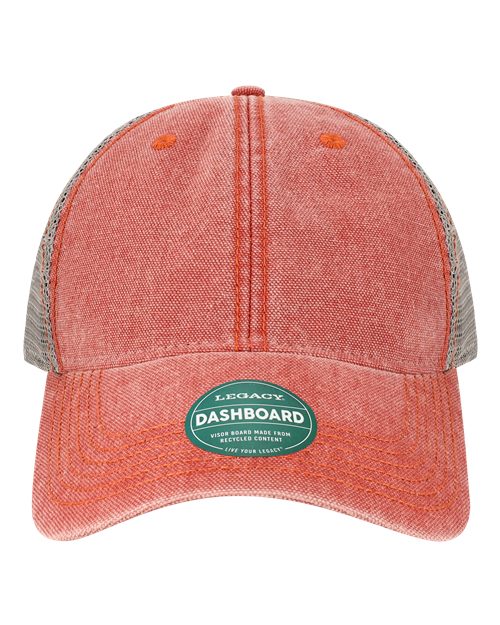 Dashboard Trucker Cap - Nantucket Red/ Grey Front