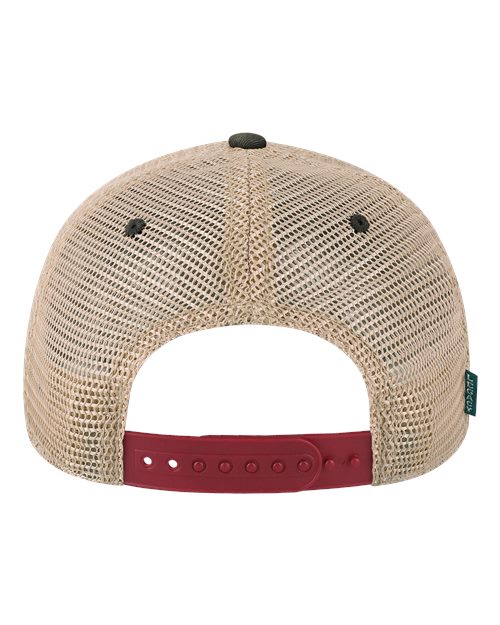 Old Favorite Trucker Cap - Cardinal/ Black/ Khaki Back