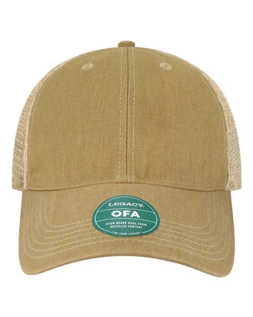 Old Favorite Trucker Cap - Khaki/ Khaki Front
