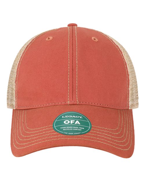 Old Favorite Trucker Cap - Nantucket Red/ Khaki Front