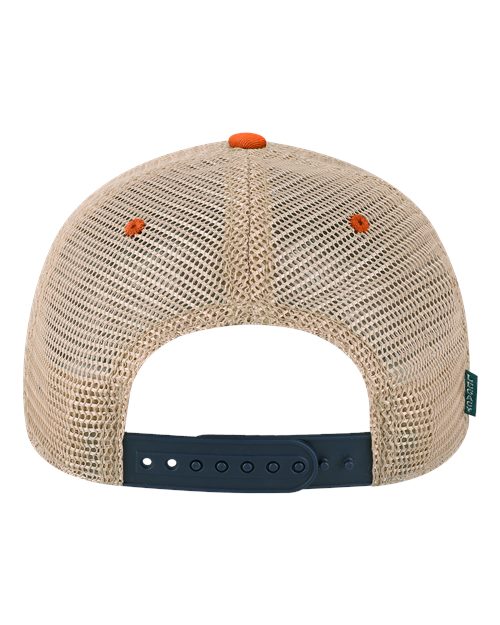 Old Favorite Trucker Cap - Navy/ Orange/ Khaki Back