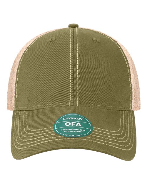 Old Favorite Trucker Cap - Olive/ Khaki Front