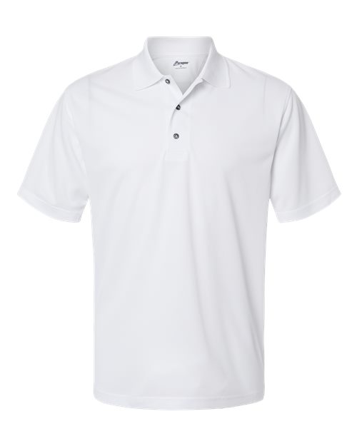 Men's Saratoga Performance Mini Mesh Polo - White Front