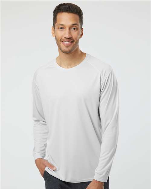 Paragon Unisex Long Islander Performance Long Sleeve T-Shirt - Model Front
