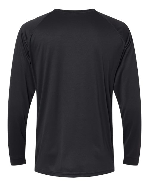 Unisex Long Islander Performance Long Sleeve T-Shirt - Black Back