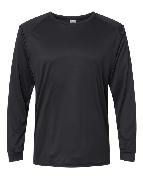 Unisex Long Islander Performance Long Sleeve T-Shirt - Black Front