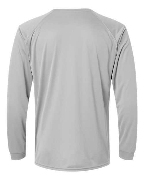 Unisex Long Islander Performance Long Sleeve T-Shirt - Medium Grey Back