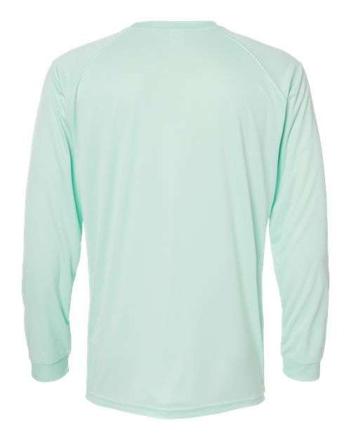 Unisex Long Islander Performance Long Sleeve T-Shirt - Mint Green Back