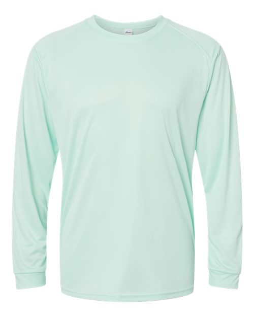Unisex Long Islander Performance Long Sleeve T-Shirt - Mint Green Front