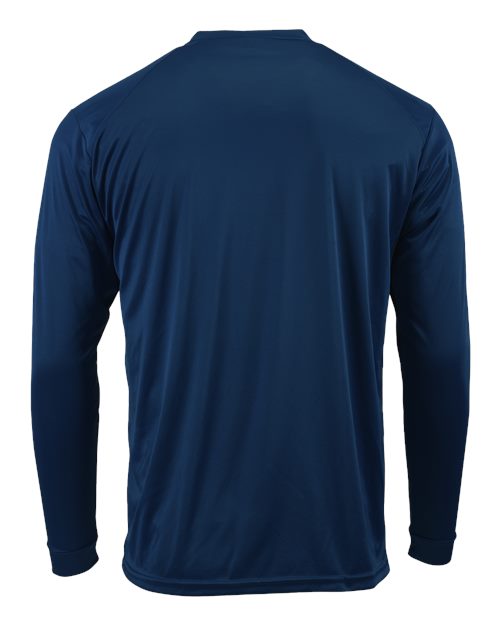 Unisex Long Islander Performance Long Sleeve T-Shirt - Navy Back