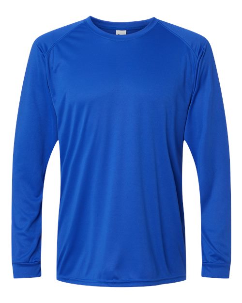 Unisex Long Islander Performance Long Sleeve T-Shirt - Royal Front