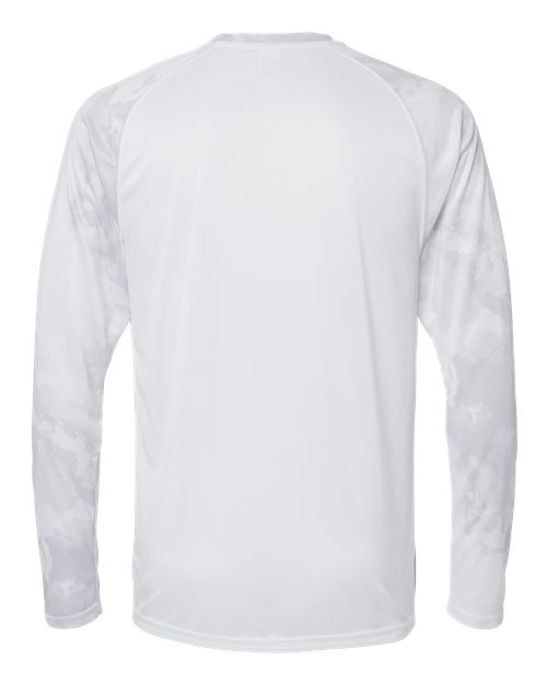 Unisex Cabo Camo Performance Long Sleeve T-Shirt - White Back
