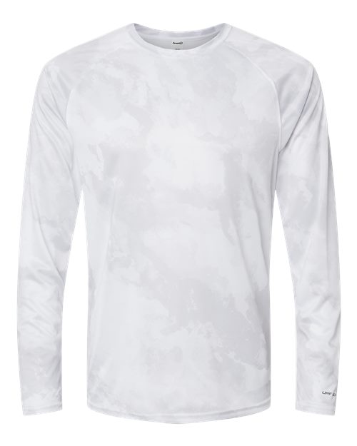 Unisex Cabo Camo Performance Long Sleeve T-Shirt - White Front