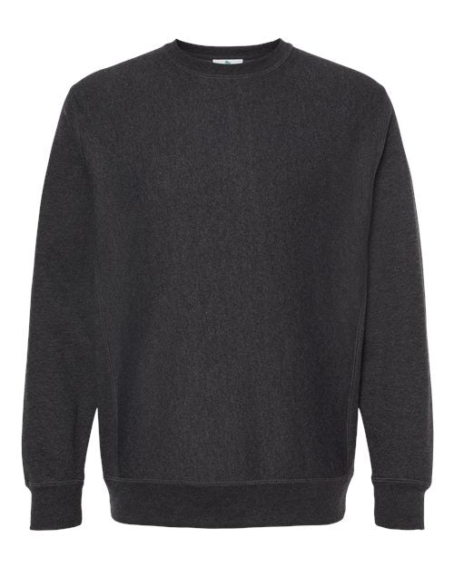 Unisex Legend Premium Heavyweight Cross-Grain Crewneck Sweatshirt - Charcoal Heather Front