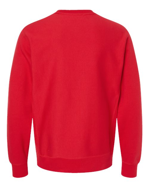 Unisex Legend Premium Heavyweight Cross-Grain Crewneck Sweatshirt - Red Back